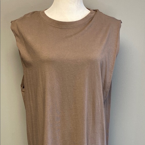 H&M Tan Sleeveless Mini Dress Relaxed Fit - Picture 4 of 10